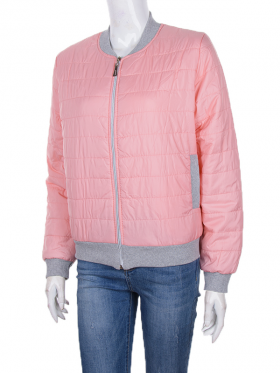 No Brand БО-7 смужка pink (03958) (демі) куртка жіночі