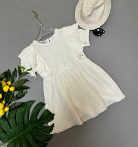 No Brand 562 white (лето) платье детские