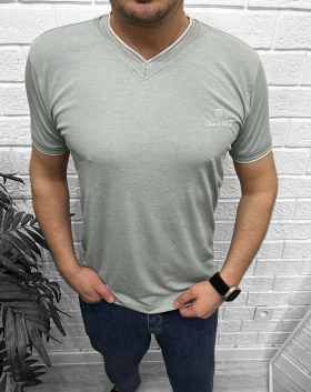 No Brand 54513 grey (літо) футболка чоловіча