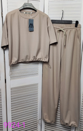 No Brand 9924-1 beige (літо) костюм жіночі
