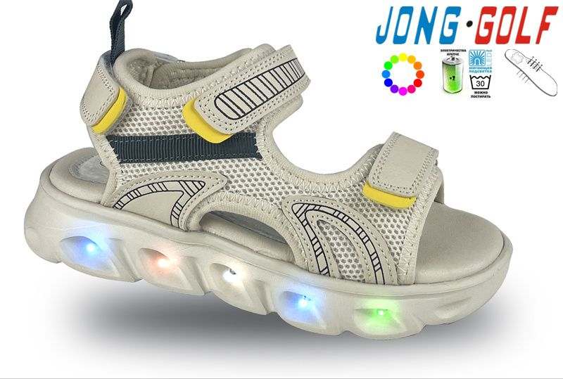 Jong-Golf B20396-23 LED (лето) босоножки детские