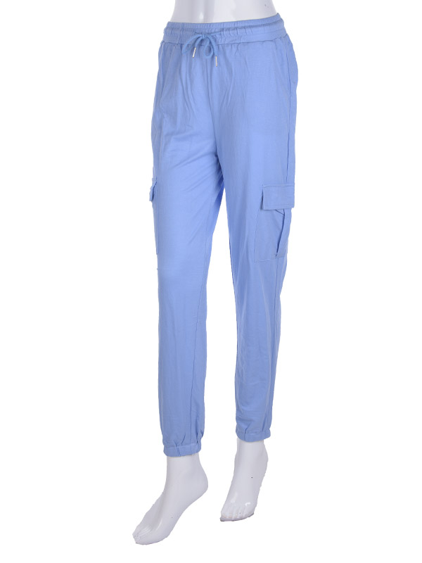 No Brand 2282-106 l.blue (деми) штаны спорт женские