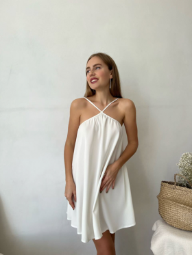 No Brand 098 white (лето) платье женские