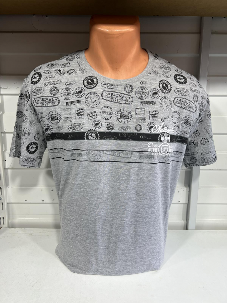 No Brand 20 grey (лето) футболка мужские