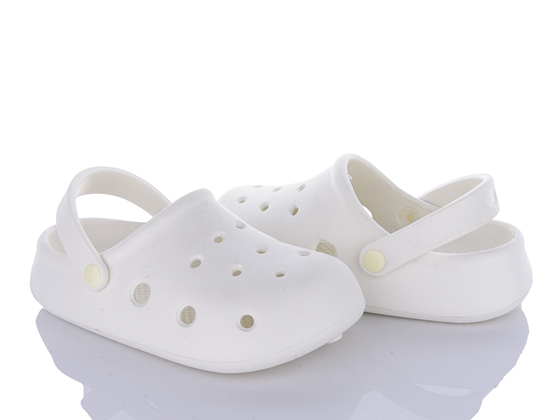 Yzy 8828 white (літо) крокси жіночі