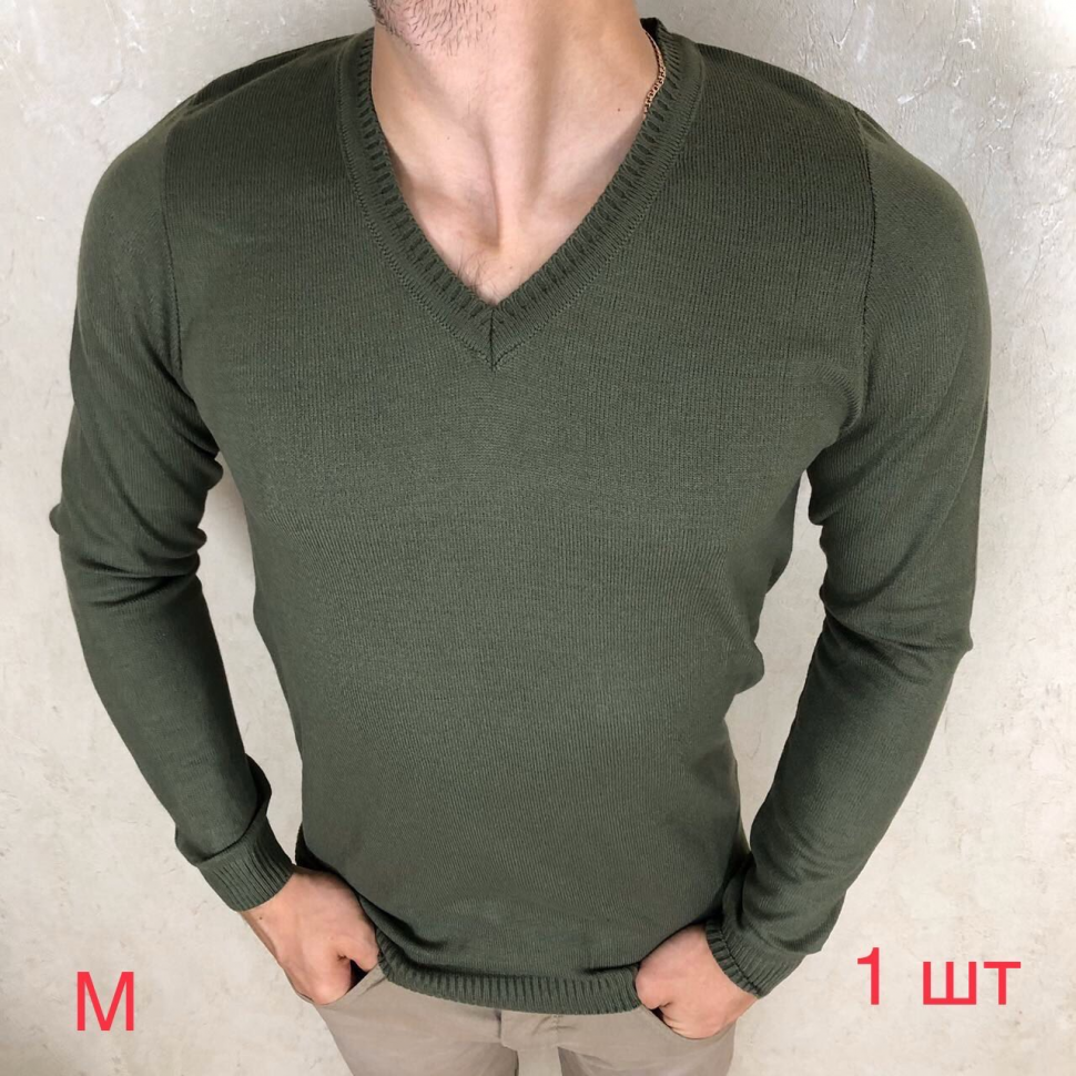 No Brand 527 green (демі) светр чоловічі