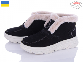 Dago Dago 1702 чорний (зима) ботинки женские