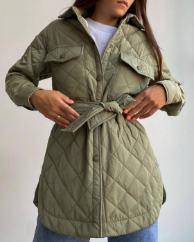 No Brand 119 green (деми) куртка женские