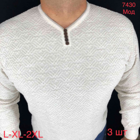 No Brand 7430 white (зима) свитер мужские