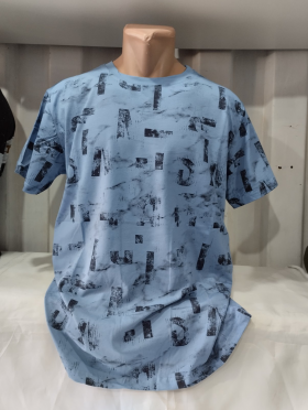 No Brand 1183 l.blue (лето) футболка мужские