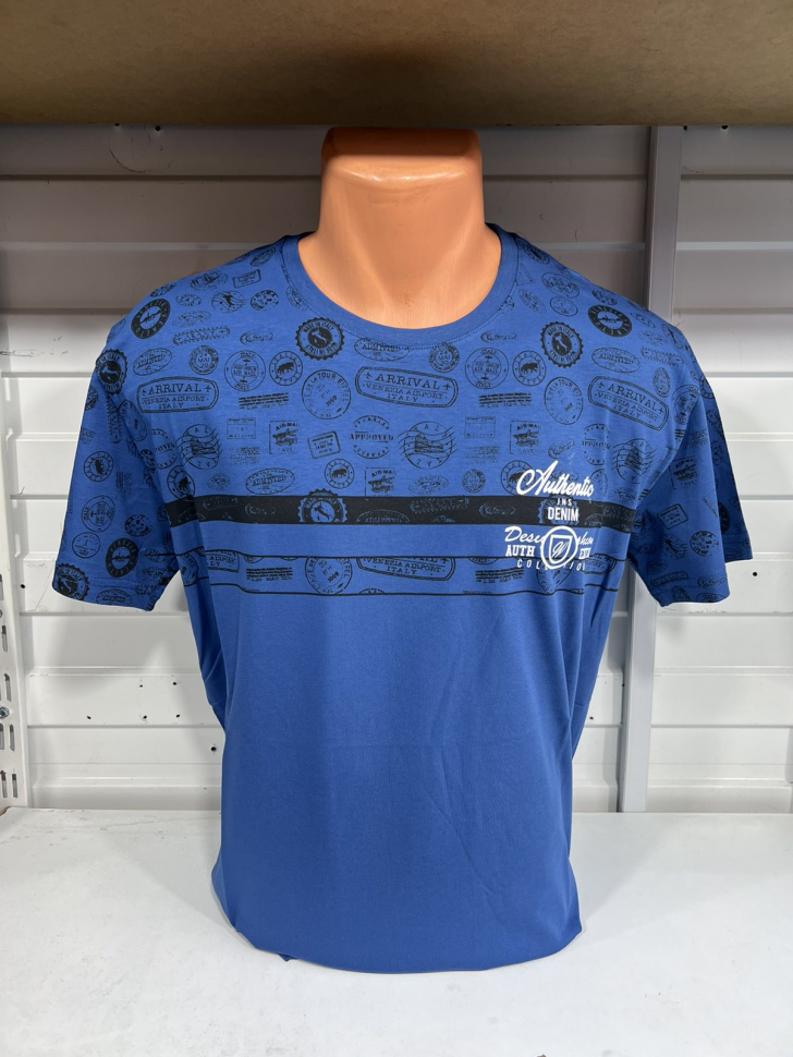 No Brand 21 blue (лето) футболка мужские