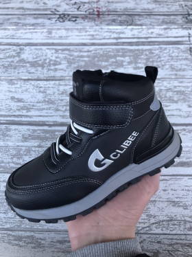 Clibee Apa-H301A black-grey (демі) черевики дитячі