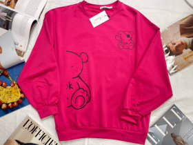 No Brand 4126 crimson (демі) светр жіночі