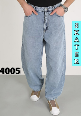 No Brand 4005 l.blue (деми) джинсы мужские