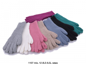 No Brand 1107 mix (зима) перчатки женские