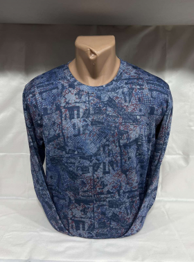 No Brand 4449 blue (деми) свитер мужские