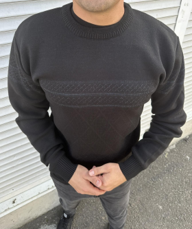 No Brand 33326 black (зима) свитер мужские
