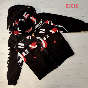 No Brand 88010 black-red (деми) ветровка детские