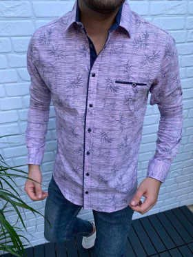 Varetti S1987 purple (деми) рубашка мужские
