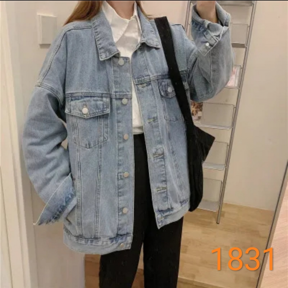 No Brand 1831 l.blue (деми) куртка женские