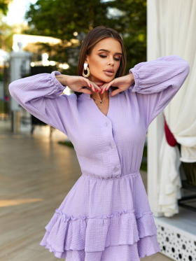 No Brand 750 purple (деми) платье женские