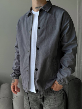 No Brand 123 grey (деми) куртка мужские