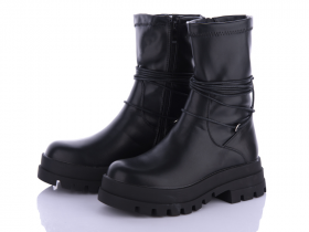 Violeta M605-1 black (деми) ботинки женские
