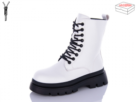 No Brand 5230 white (зима) ботинки женские