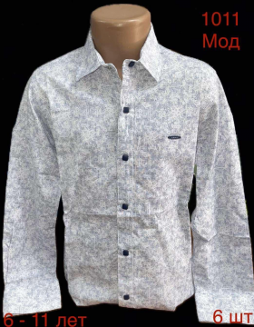No Brand 1018 white (деми) рубашка детские