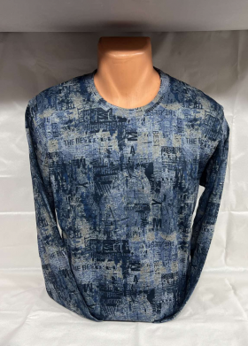 No Brand 4452 blue (деми) свитер мужские