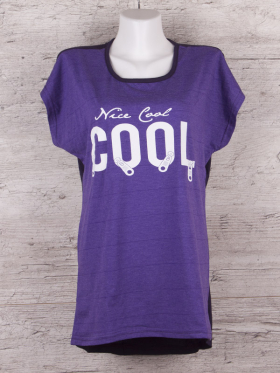 No Brand F528 purple (літо) футболки жіночі
