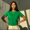 No Brand 3333 green (лето) футболка женские