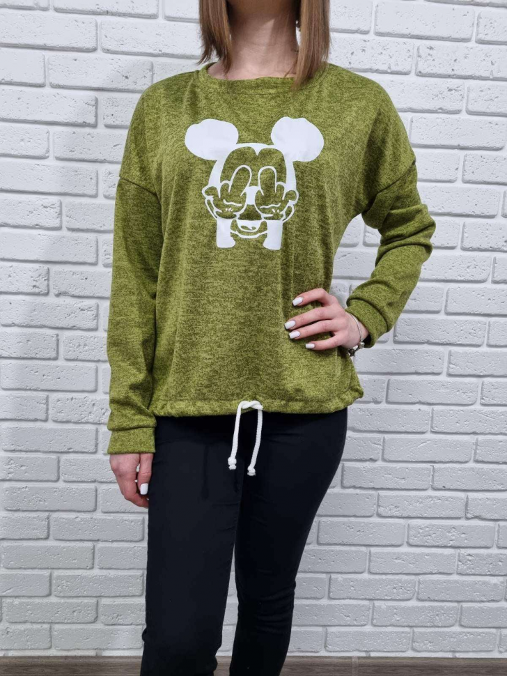 No Brand 5045 green (демі) светр жіночі