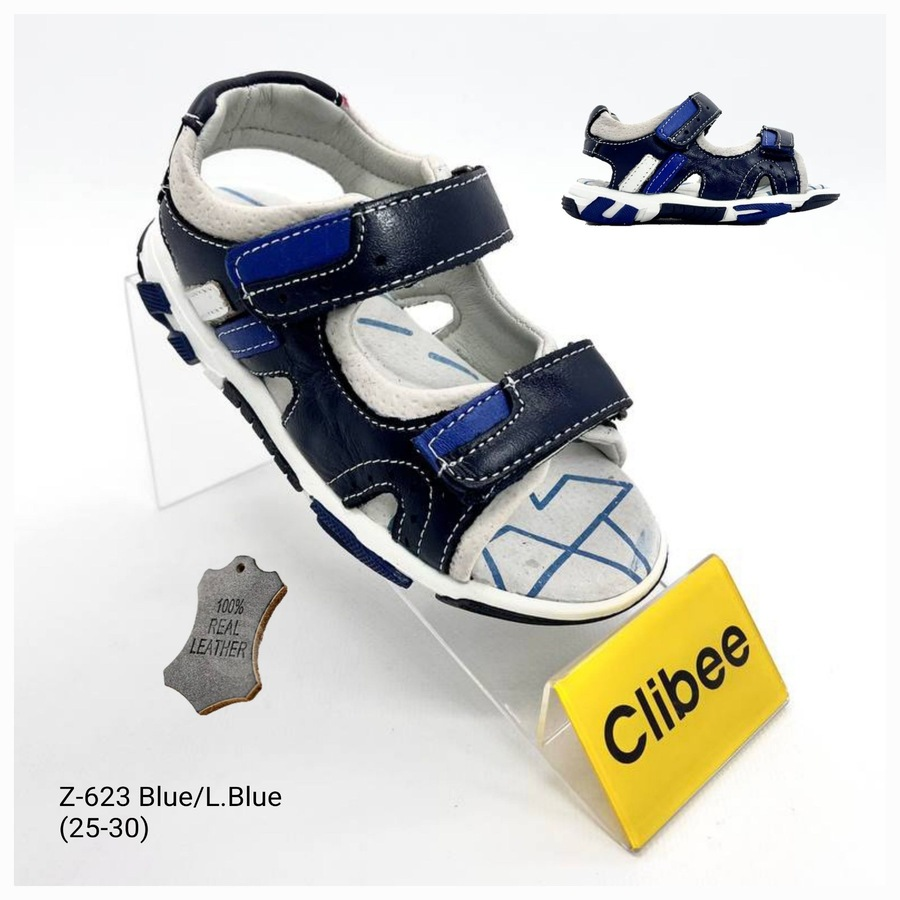 Clibee Apa-Z623 blue-l.blue (літо) дитячі босоніжки