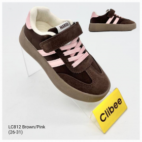 Clibee Apa-LC812 brown-pink (демі) кеди дитячі