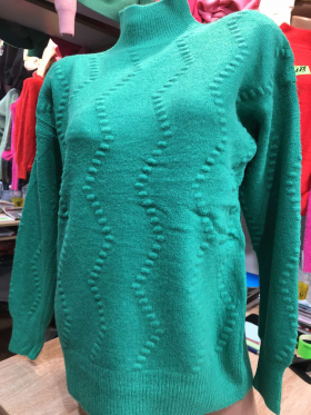 No Brand 26346 green (зима) светр жіночі