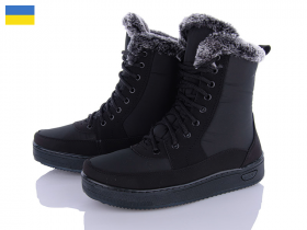 Lika Lika 3-2 чорний (зима) ботинки женские
