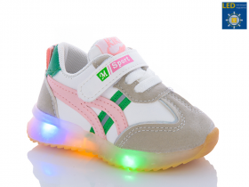 No Brand B522 pink LED (деми) кроссовки детские