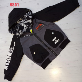 No Brand 8801 black (деми) куртка детские