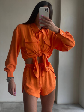 No Brand 230 orange (лето) костюм женские
