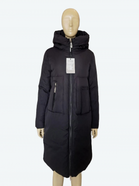 No Brand 708 black (зима) куртка жіночі