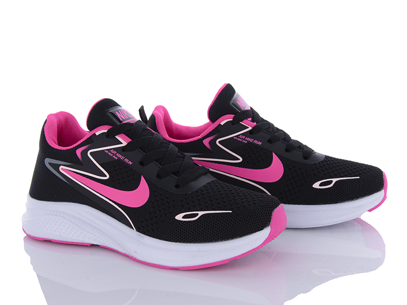 Violeta HD7-2055-1 black-pink (демі) кросівки жіночі