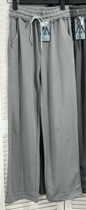 No Brand F064-2 grey (деми) штаны спорт женские