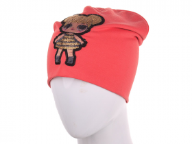 No Brand H289 pink (деми) шапка детские