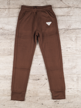No Brand 1701 brown (деми) штаны спорт женские