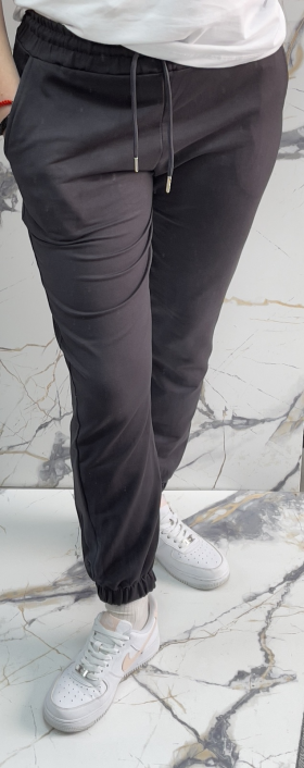 No Brand 4595 d.grey (деми) штаны спорт женские