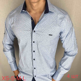 No Brand ND49 l.blue (42-48) (демі) сорочка 