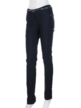 No Brand 2667-1 blue (08954) (деми) брюки женские