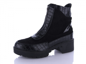 Gollmony 2038-1 black (деми) ботинки женские