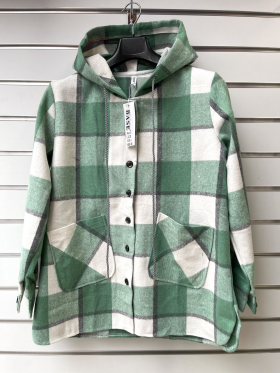 No Brand A8065-3 green (зима) сорочка жіночі